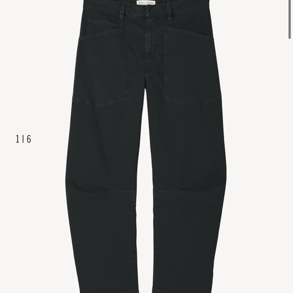 Nili Lotan Shon Carbon Bow Leg Pant 2 - Picture 9 of 9